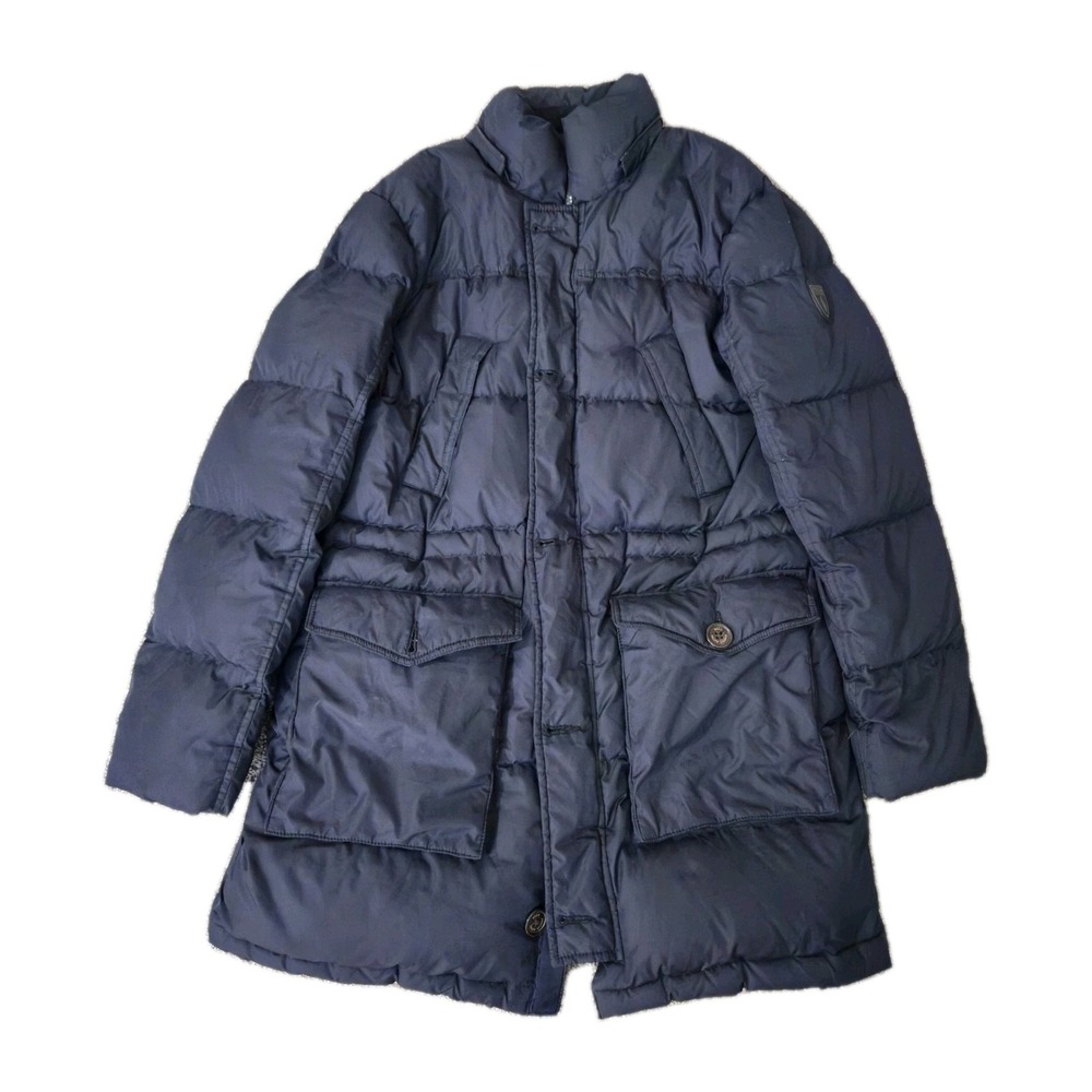 Polo Ralph Lauren Puffer Down Parka Long Jacket Size L 14-16 Youth Navy